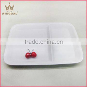 New design porcelain compartment serving plate