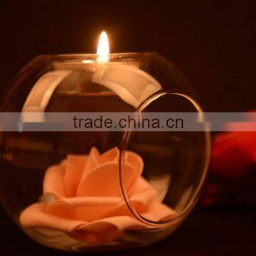 Glass ball shape votive candle holder