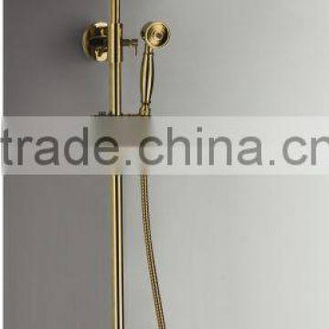 wall mounnted topas Titanium shower set