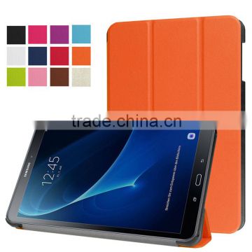 Foldable stand folio leather case for Galaxy Tab A 10.1inch T580/T585 protective tablet cover