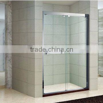 Double Sliding Tempered Glass with en12150-1 SS Pulley16mm Luxurious Shower Door(KD5211A)