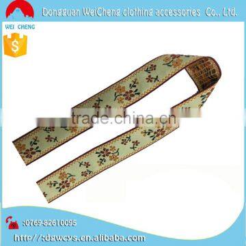 wholesale 3/8" Taffeta custom woven jacquard ribbon