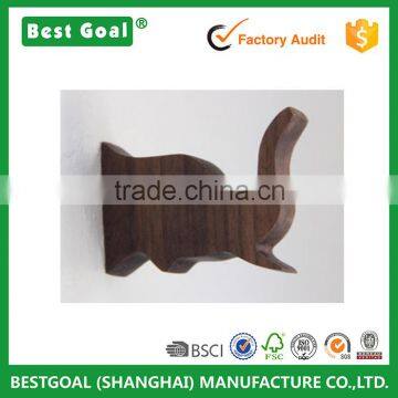 Elephant Head Shape Modern wood Hook for Coat