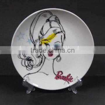 YF13037 personalized ceramic plate for restaurant