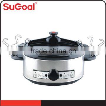 2016 New Product Electric Digital Control Panel SS Body Slow Cooker photo-2