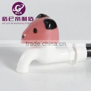 GLD kids bathroom plastic faucet bibcock lovely animals PVC water tap for bathroom