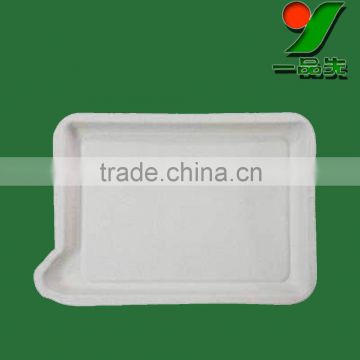 custom any shape food grade cushion dinner lap tray,Sugarcane pulp concrete tray