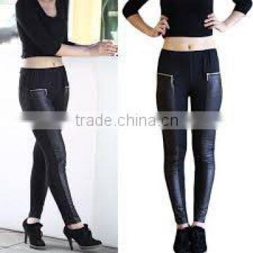 2013 hot sale sexy lady skinny leathe