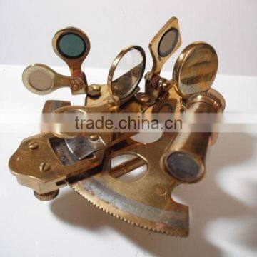 VINTAGE Pirate Brass Nautical Sextant- Buy Brass Nautical Sextant With Box 1029 photo-4