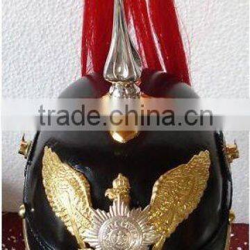 Pickelhaube Helmets/ German Helmet / Military Dragoon German Helmet With Red Hair
