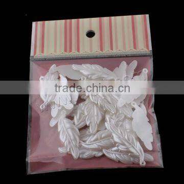 16x44x3mm 100x170mm White With OPP ABS Plastic Pendants897602