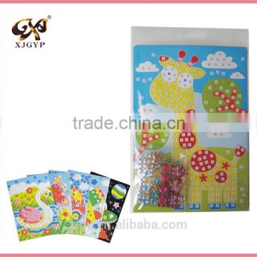 momosaic diy sticker/mosaic sticker sheet/educational eva toys puzzle