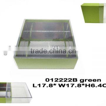 display paper perfume packaging box with clear window