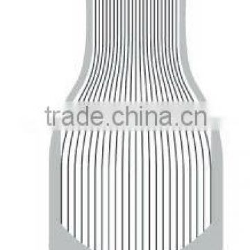 Flower vase with silver color streak,Folded flower vase on table,Decorative vase