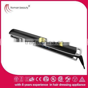 Black rubber flat iron, Ceramic Flat Iron 2015 New design hair straightener