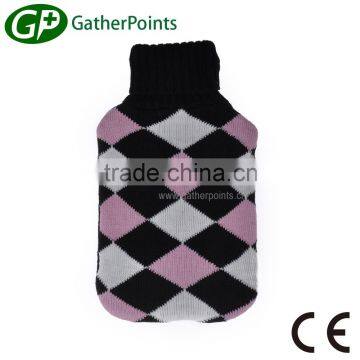 Nice Knitted Cover 2000ml Rubber Hot Water Bottle Cover