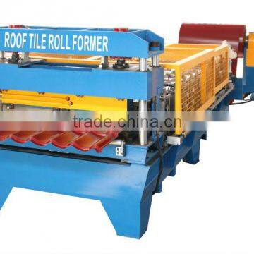 china high quality building construction glazed roof plate tile material making machine