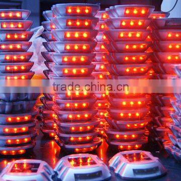 Led Solar Aluminum Horseshoe Shape Reflective Street Road Stud Marker Light photo-6