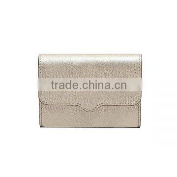 WA8105 High quality classical saffiano PU short wallet ladies