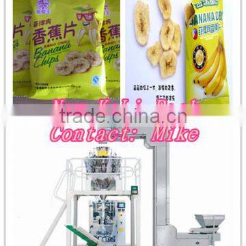 Banana chips automatic weighting packaging machine