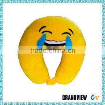 2016 Hot Sale U Shape Neck Pillow ,Fashionable Emoji Pillow For Naps