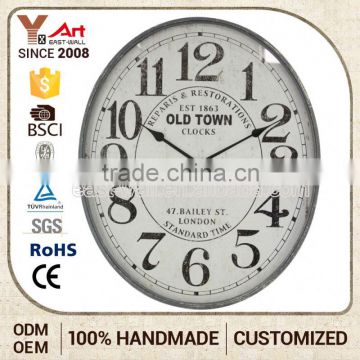 Cheap Art Work Craft Iron Wholesale Wall Large Industrial Clocks