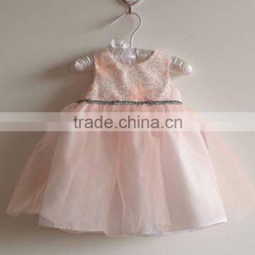 cheap Appliqued baby cotton frocks designs for party