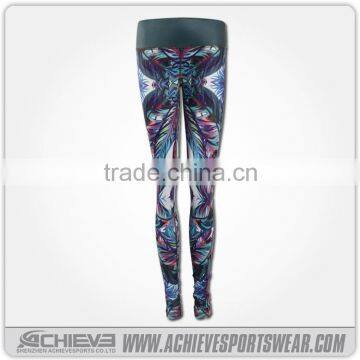 multicolor splicing waistband ladies seamless leggings, yoga pants                        
                                                Quality Choice