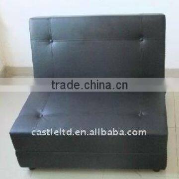 Sofa single seater black chair bed