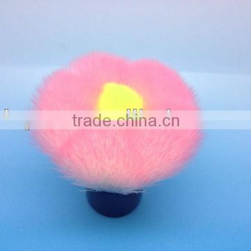 flower shape pink custom cosmetic brushes china beauty tools