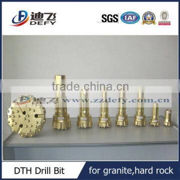 strong wear resistant dth hammers and button bits for granite