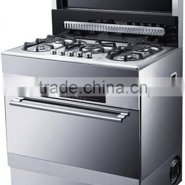 90cm width MIXED GAS stove AND ELECTRIC OVEN freestanding oven with gas hob 5 burner gas cooker