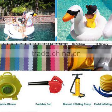 giant inflatable pool swan for water party play game