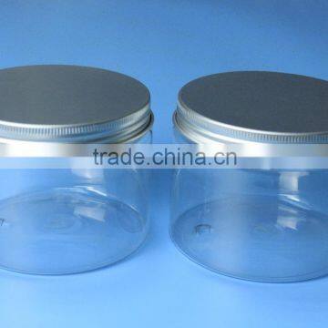 clear plastic jar with lid