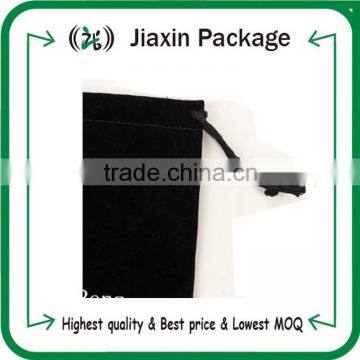 2015 Gold Printing Drawstring Velvet Bag for Wine Bottle Package photo-5