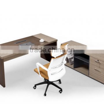 Modern Commercial Furniture High End L Shaped Executive Wooden Office Desk