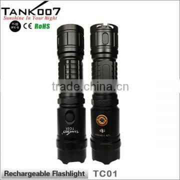 High Intensity Rechargeable Led Flashlight Tank007 TC01