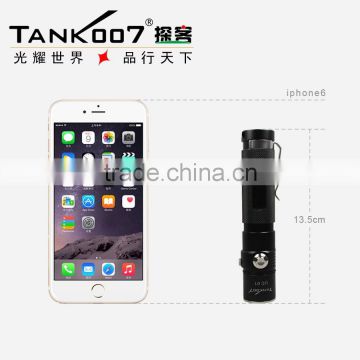 TANK007 rechargeable mini led flashlight USB torch light led usb flashlight