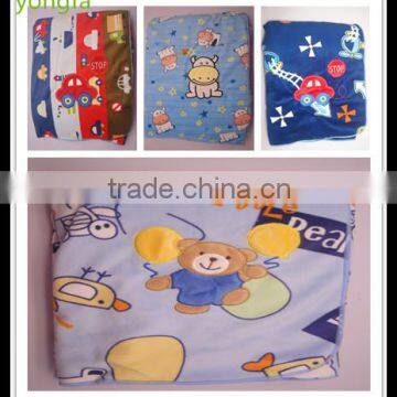 Unisex infant cotton quilt teddy bear baby blanket