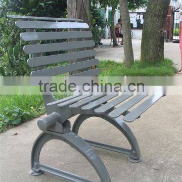 Decorative cast iron chair metal outdoor chair with backrest