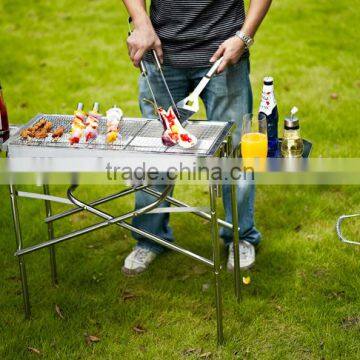 Outdoor 430 Stainless Steel Charcoal BBQ Grill photo-2