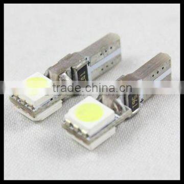 Car LED light T5 2SMD 5050 light wedge canbus LED instrument panel light bulb T5 led auto dashboard light 5050 xenon white