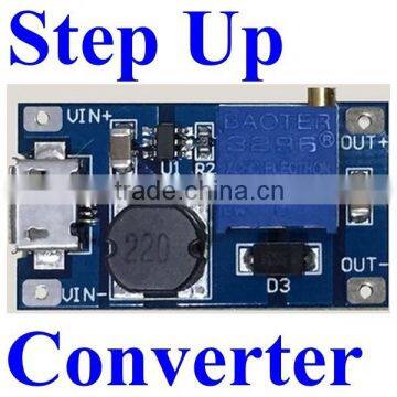 dc dc step up converter 5v to 9v , 6v to 12v , 12v to 24v 1A 2Amax voltage regulator booster power module with micro usb input