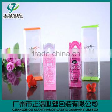 printed logo customized clear plastic pen box