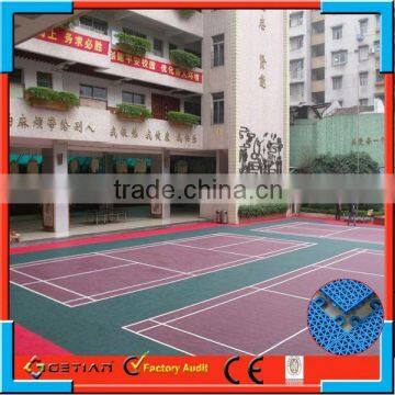 GETIAN easy installation badminton flooring standard size