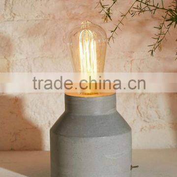 0605-1 grey simple modern design Cylinder Concrete table Lamp