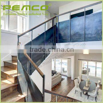 Custom Design Stainless Steel Tubular Glass Portable Steps Retractable Clear Stair Handrail photo-4