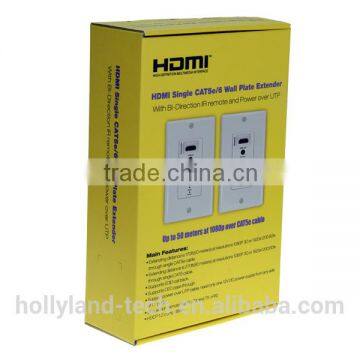 HDMI Extender Wall Plate, HDMI Extender, Wideband Bi-direction IR, POE, 50m Single Cat photo-4