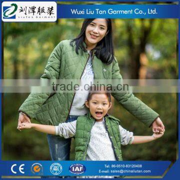 polyester matching clothes mother and daughter for winter