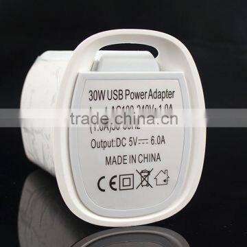 Wholesale High Quality 4 Ports 6A Multi USB Wall Charger For Cellphone and Pad photo-6